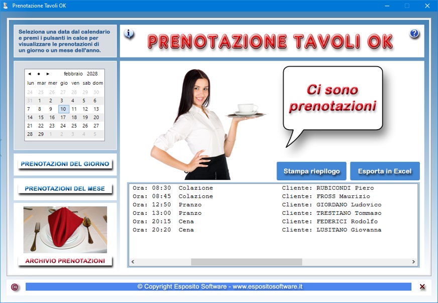 Fare clic per visualizzare la scheda relativa al programma