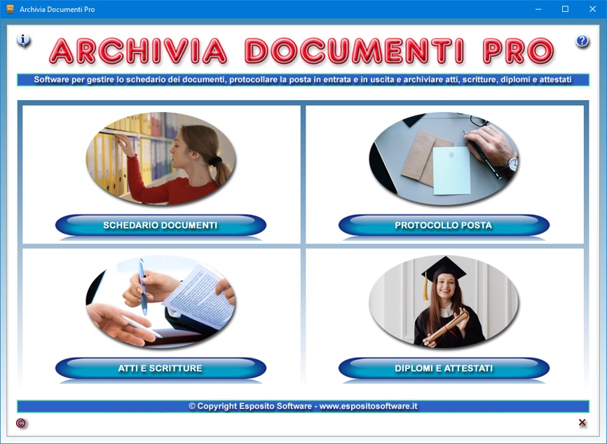 Archivia Documenti Pro 3 0 Software Per Archiviare Atti E Scritture Diplomi E Attestati Posta Buste Paga Bollette Libri Articoli Giornalistici E Ogni Altro Documento