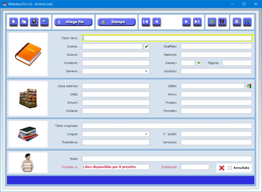 Biblioteca Pro 3 0 Software Per Catalogare Libri E Dvd Gestire Prestiti Agli Utenti E Stampare Tessere Bibliotecarie