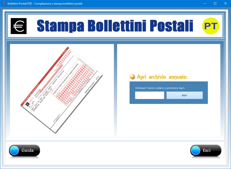 Bollettini Postali PSE - Software per la compilazione e ...